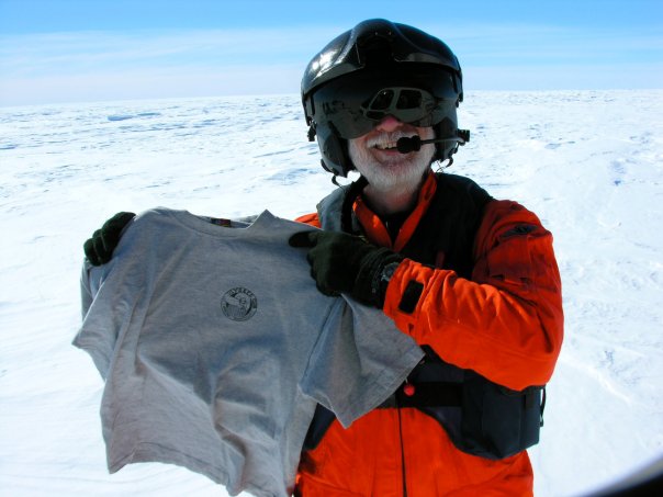 John on his trip in Antarctica