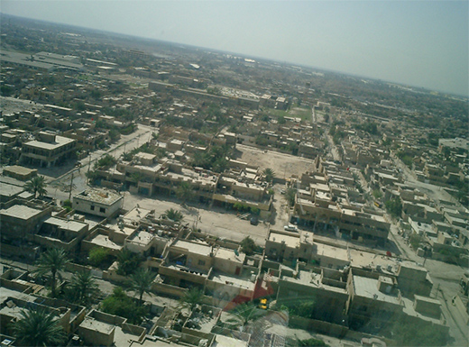 Urban flight ops in Iraq - watch out for the kites...