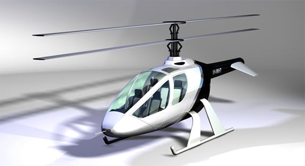 Concept idea for a future 5 seat CoaX Helicopter design 