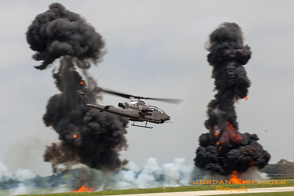 A Sky Warrior Cobra makes a run at the Rotors n Ribs event. Photo Credit: Jordan Eisfelder Photography