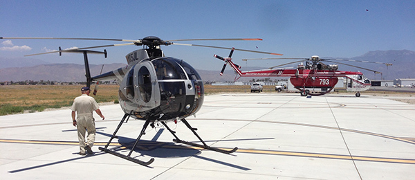 Fuel stop at KHMT during a flight that Doug did with Pete