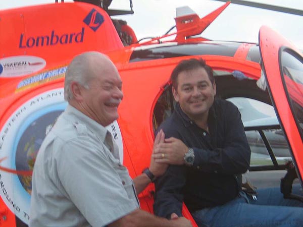 Around the world helicopter flight with Simon oliphant hope